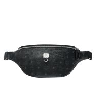 MCM Small Fursten Belt Bag In Visetos Black