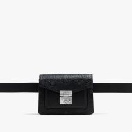 MCM Mini Patricia Belt Bag In Visetos Black