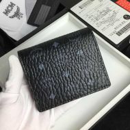 MCM Mini Bifold Wallet In Visetos Original Black