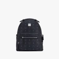 MCM Small Stark Backpack In Signature Visetos Black