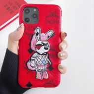 MCM Rabbit iPhone Case In Visetos Red