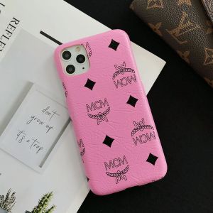MCM iPhone Case In Visetos Original Pink