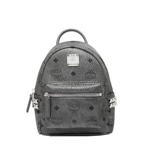 MCM X-Mini Stark Side Studs Backpack In Visetos Grey